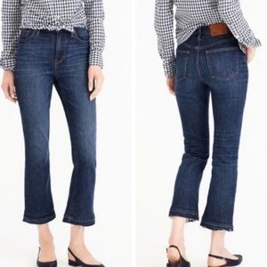 Like New! J. Crew Billie Denim Boot Crop Jeans